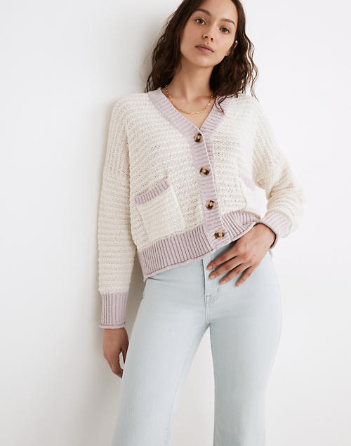 Seabrook Cardigan Sweater in Colorblock