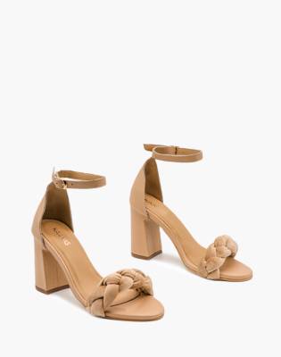 kaanas binjai double braid leather heel