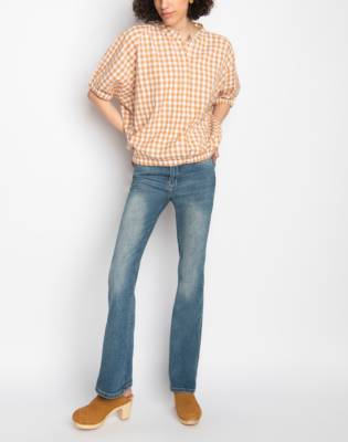 WVN Luca Top in Butterum Gingham