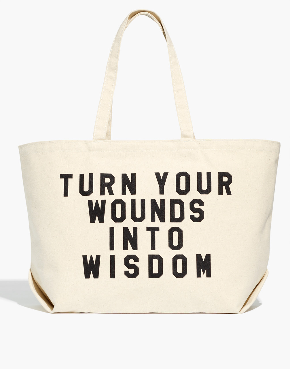 Mw Rayo &amp; Honey Turn Your Words Into Wisdom Tote In Neutrals