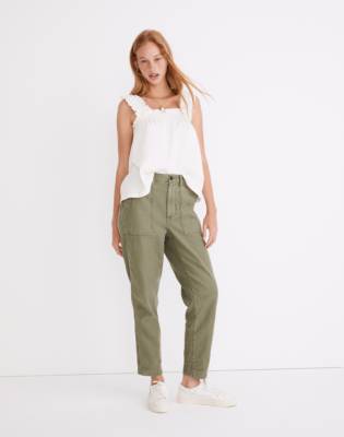 womens tapered cargo pants