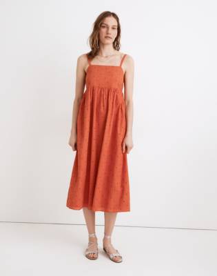 eyelet cami dress