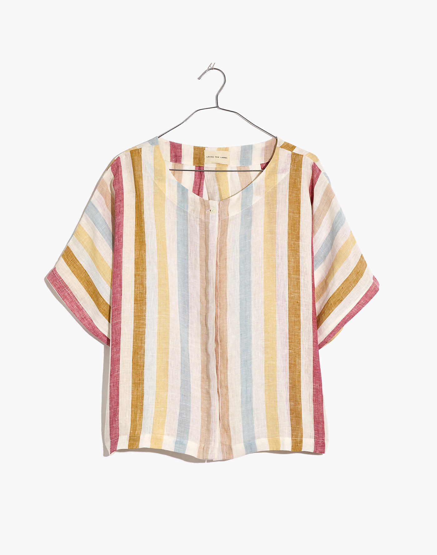 Madewell x LAUDE the Label Bo Button-Down Shirt in Painter Stripe