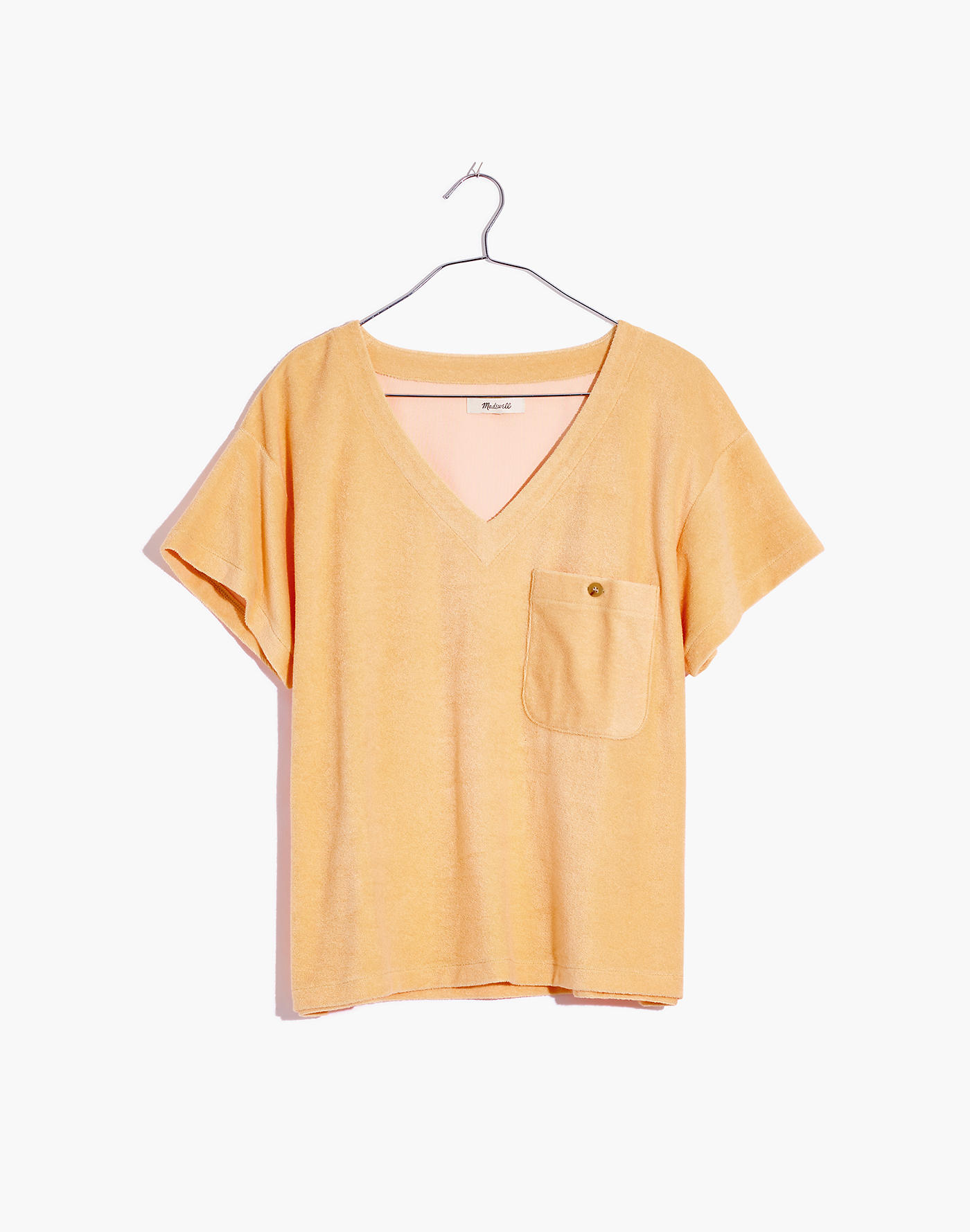 Madewell MWL Retroterry V-Neck Pocket Top