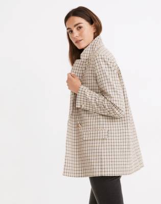 madewell dorset blazer in coster plaid