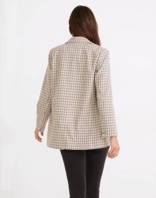 madewell dorset blazer in coster plaid