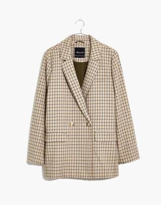 madewell dorset blazer in coster plaid