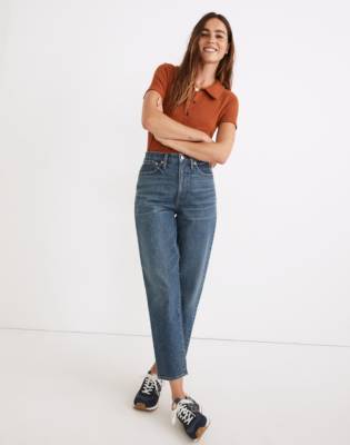 high waisted sailor jeans