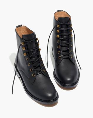 madewell black lace up boots