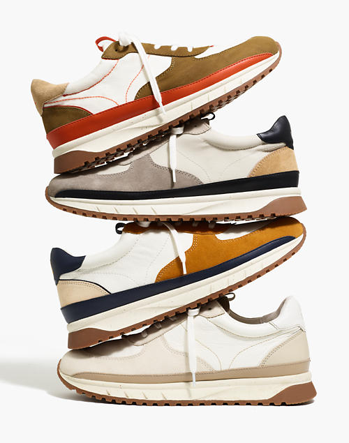 Kickoff Trainer Sneakers in Leather and Suede Kickoff Trainer Sneakers in Leather and Suede
