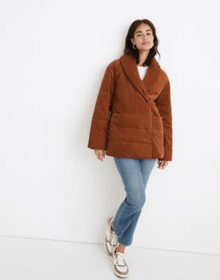 madewell corduroy puffer jacket