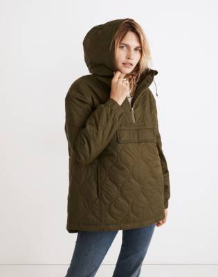 Mw Quilted Packable Popover Puffer Jacket In Loden | ModeSens