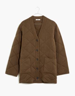 quilted cardigan jacket