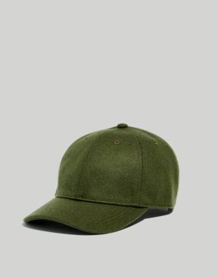 Madewell Wool-blend Baseball Cap In Dried Clover