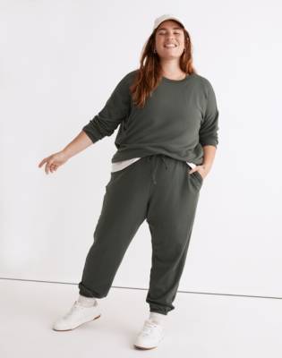 Mw Plus L Superbrushed Easygoing Sweatpants In Kale