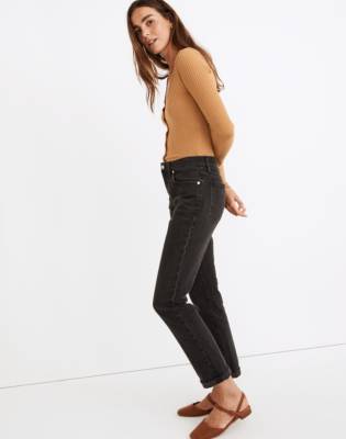 madewell slim boyjean black