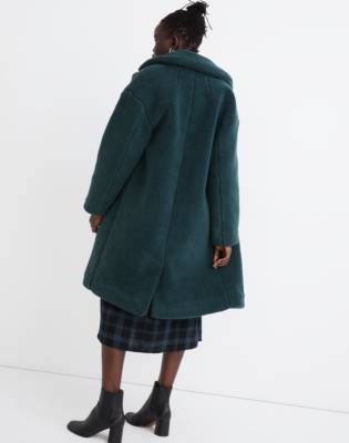 long sherpa teddy coat