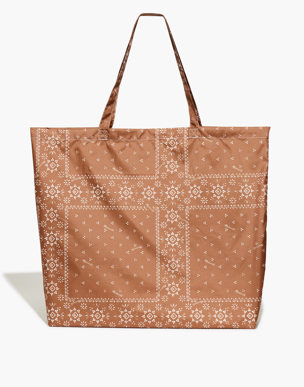 Mw (re)sourced Bandana Large Tote In Brown