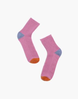 Madewell Plush Ankle Socks In Provence Grape