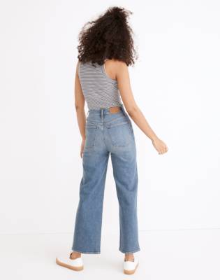 madewell slim wide leg jeans