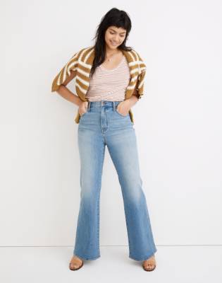 High-Rise Flare Jeans in Caine Wash