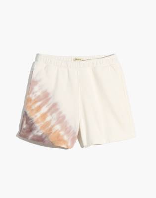 white cotton sweatshorts