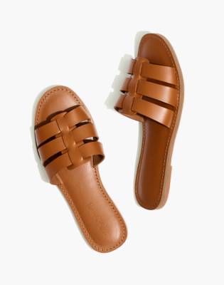 The Boardwalk Fisherman Slide Sandal in Leather