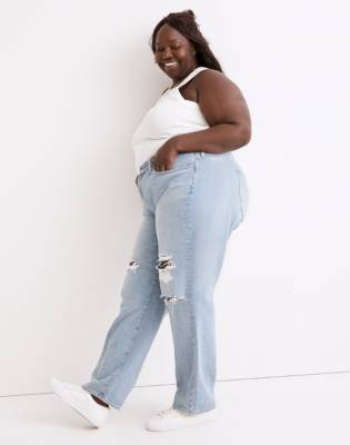 straight plus size jeans