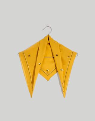 Madewell Embroidered Organic Cotton Bandana In Sweet Dahlia