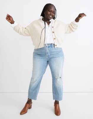 Plus Greywood Crop Cardigan Sweater