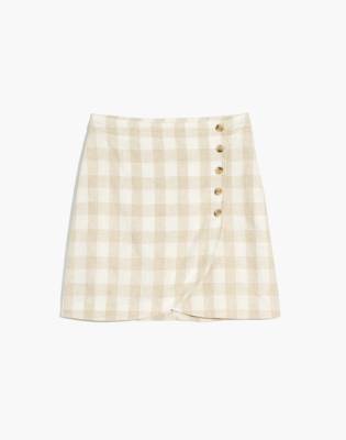 tulip hem mini skirt