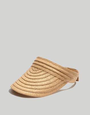 Madewell Packable Braided Straw Visor