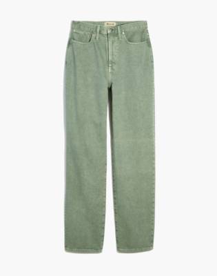 sage green baggy jeans