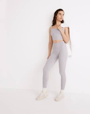 Madewell Mwl Seamless 7/8 Leggings In Faded Lavender