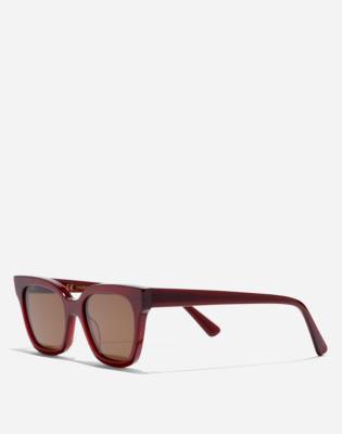 Madewell Pierport Sunglasses In Clear
