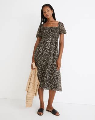 midi seersucker dress