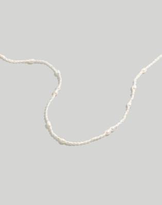 Madewell Mixed Pearl Beaded Choker Necklace In Freshwater Pearl