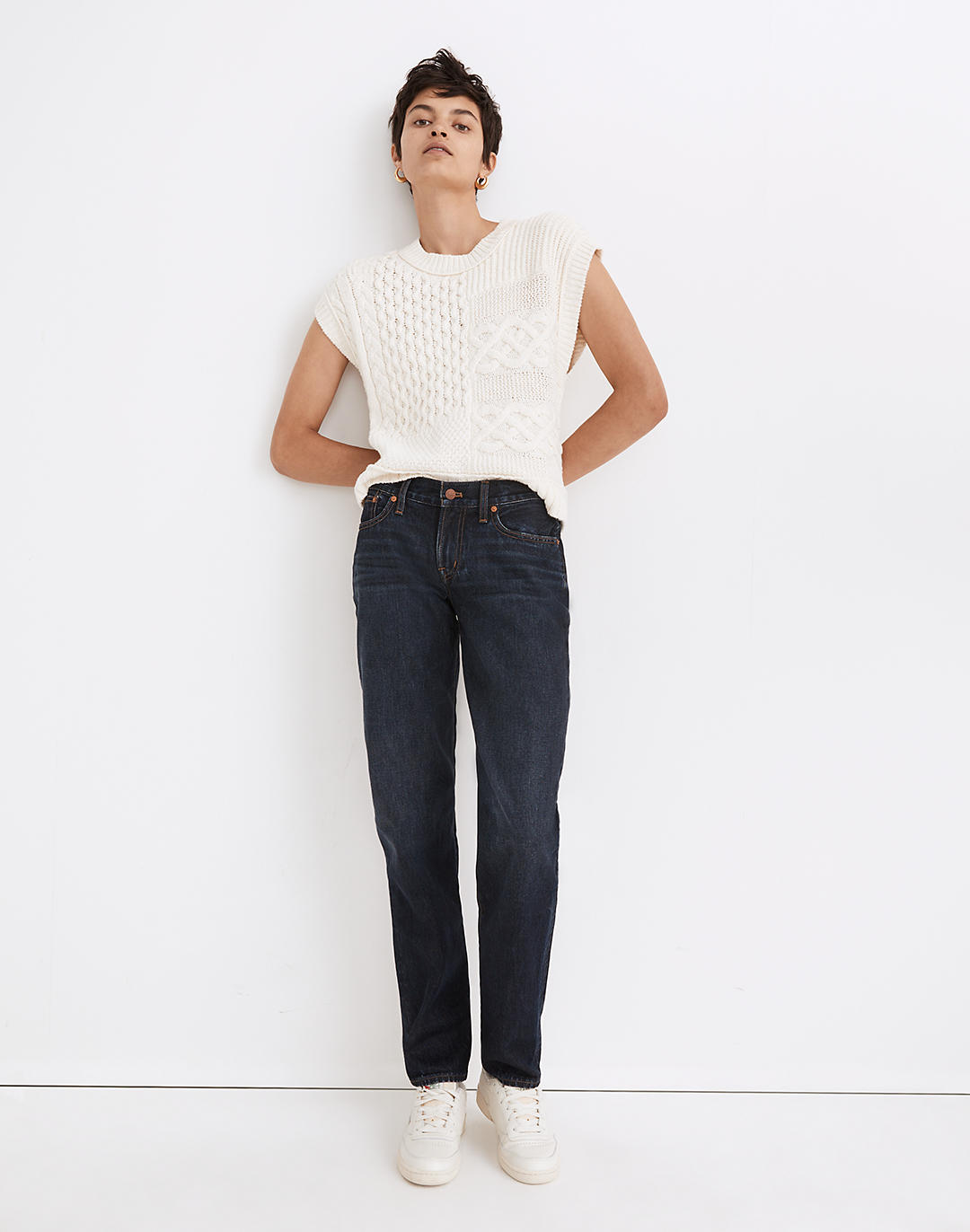 The Perfect Vintage Straight Jean in Lilycrest Wash