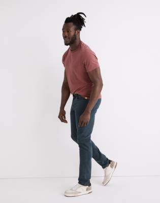 MADEWELL GARMENT-DYED ATHLETIC SLIM JEANS