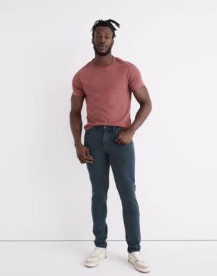 MADEWELL GARMENT-DYED ATHLETIC SLIM JEANS