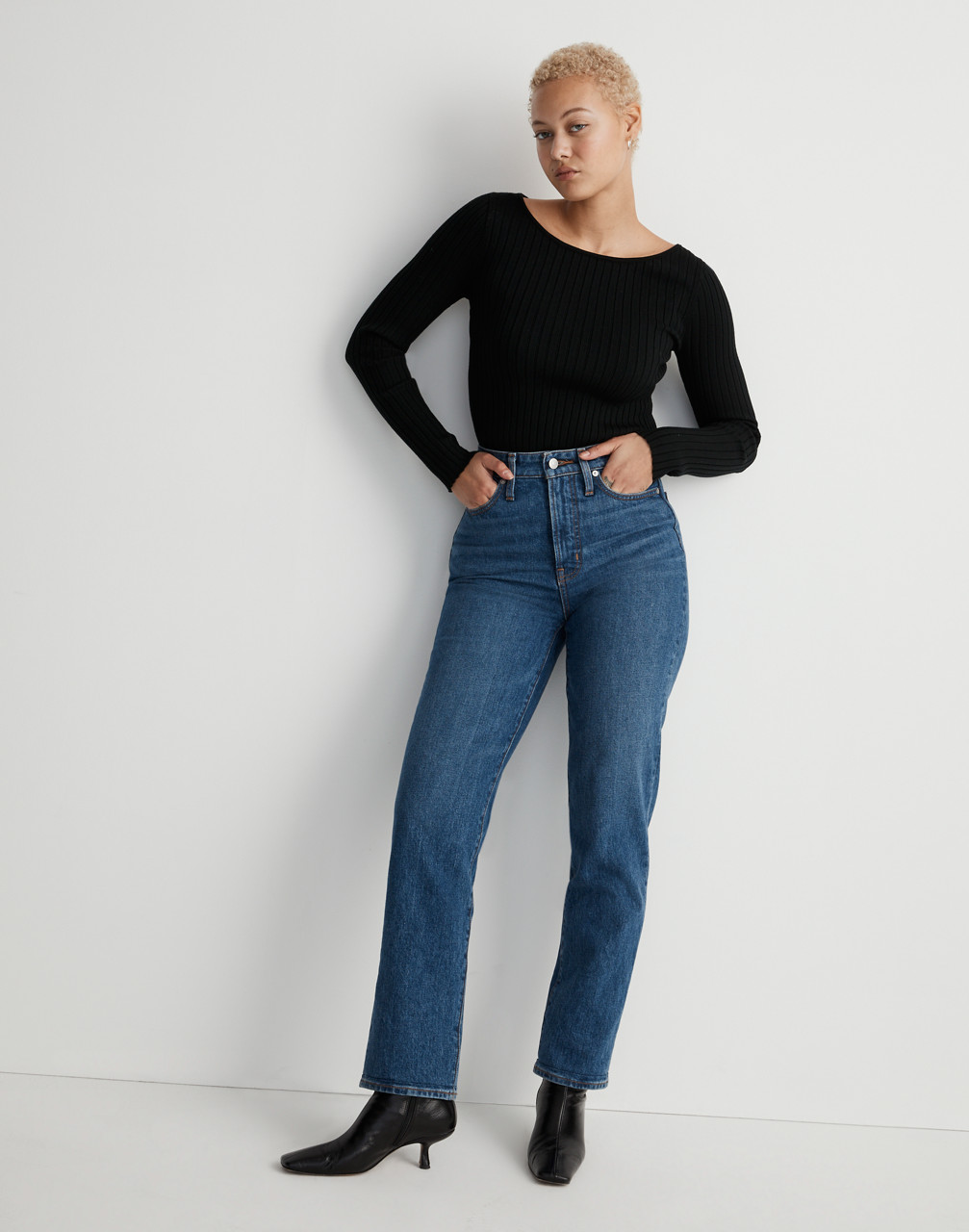 Mw The Curvy Perfect Vintage Straight Jean In Mayfield Wash