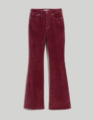 petite flare corduroy pants