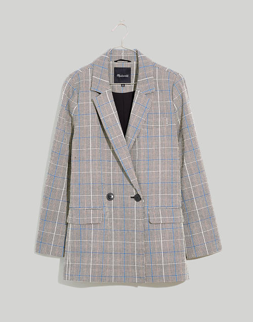 Fjord Reconcile Prime Caldwell Double-Breasted Blazer in Palmyra Plaid