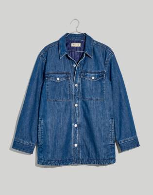 Madewell Quilted-Lining Denim Shirt-Jacket
