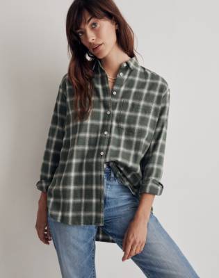 Oversized Ex-Boyfriend Shirt in Delford Plaid