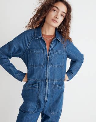 denim boiler suit petite