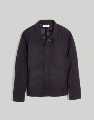 Mw Waxed Cotton Work Jacket In Black Coal ModeSens