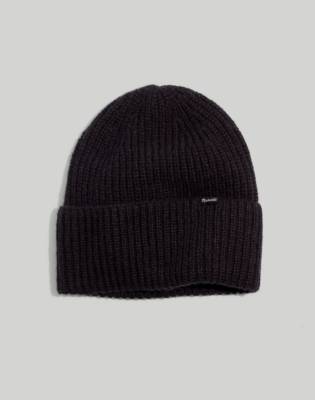 Mw Alpaca-blend Cuffed Beanie In True Black | ModeSens