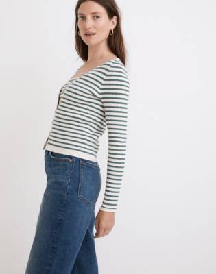 madewell crop cardigan