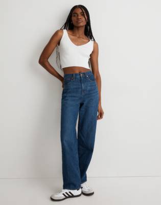 womens straight leg baggy jeans